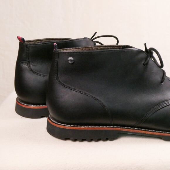Timberland MirrorFit Richdale Chukka Boots Sz 13 Black Leather 4 Eye Dress Shoes main image 5